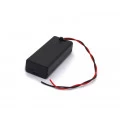 Suporte para 2 Pilhas AAA com Tampa e Rabicho de 15cm - JD15-6038A - Jinda