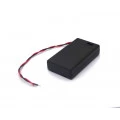 Suporte para 3 Pilhas AAA com Tampa e Rabicho de 15cm - JD15-6039A - Jinda
