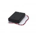 Suporte para 4 Pilhas AAA com Tampa e Rabicho de 15cm - JD15-6040A - Jinda