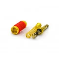 Plug P10 Estéreo Dourado JL11056 - Jiali