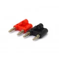 Pino Banana 4mm Duplo - Cores Preto e Vermelho - JL14034 - Jiali