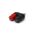 Borne Duplo 4mm Preto e Vermelho - JL14042 - Jiali