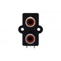 Jack com 2 RCA 90º PCI - JL15016 - Jiali
