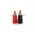 Borne para Pino Banana JL14049 - Cores Preta e Vermelha - Jiali