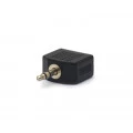 Adaptador Plug P2 3,5mm Estéreo para Jack J2 3,5mm Estéreo Duplo - JL16030A - Jiali