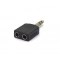 Adaptador Plug P10 6,35mm Estéreo para Jack Duplo Estéreo 6,35mm - JL16038A - Jiali