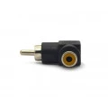 Adaptador Plug RCA para Jack RCA 90º - JL16069 - Jiali