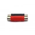Adaptador Jack RCA para Jack RCA - Cores Preto e Vermelho - JL16070 - Jiali