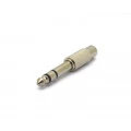 Plug P10 6,35mm Estéreo para Jack RCA em Nickel - JL16105