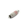 Plug RCA com Mola ( Preto ou Vermelho ) HGD-283 - JL17014A