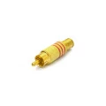 Plug RCA Dourado (Preto ou Vermelho) HGD-283 - JL17020 - Jiali