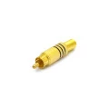 Plug RCA Dourado (Preto ou Vermelho) HGD-283 - JL17020 - Jiali