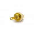 Jack RCA Chassis Dourado (Preto) - JL17074GB - Jiali