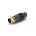 Conector Mini Din Macho Gold JL21301 4 Pinos Com Rabicho  - Jiali