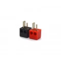 Conector Din 2 Pinos - Cores Preta e Vermelha - JL21310 - Jiali
