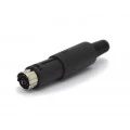 Conector Mini Din Macho JL21323/7P 7 Pinos Com Rabicho - Jiali