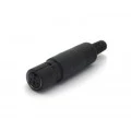 Conector Mini Din Fêmea JL21324/3P Com Rabicho  - Jiali