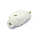 Plug Tomada 2P + T Branco 10A/250V - 071E - Enerbras