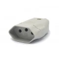 Tomada Móvel Cinza 2P+T 10A/250V - 077E - Enerbras