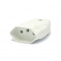 Tomada Móvel Branca 2P+T 10A/250V - 077EB - Enerbras