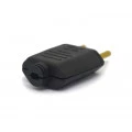 Plug Tomada 2 Polos 10A/250V Preto - 003EP - Enerbras 