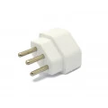 Adaptador 2P+T 10A/250V Branco - ADP2 - Margirius