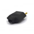 Plug Tomada 2P+T 10A/250V Preto - PLD1-3 - Margirus 