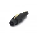 Adaptador Mic Fêmea 3P para Plug Macho 4P - JL33038B-4P - Jiali