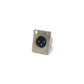 Conector XLR Macho Solda Fio Para Painel 3 Pinos - JL33039 - Jiali