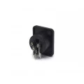 Conector XLR 90° Fêmea 3 Vias PCI para painel - JL33047