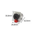 Jack XLR Painel Estéreo 6,35mm - JL33052B - Jiali