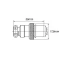 Conector Mike Fêmea para Cabo M16 - JL33053 - 2 a 8 Vias - Jiali