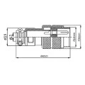 Conector Mike Macho para Cabo M16 - JL33055 - 2 a 8 Vias - Jiali
