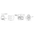 Conector RJ11 6P4C 4 Vias - JL52001C - Jiali