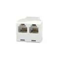 Adaptador RJ11 04 Vias - 6P4C/2X6P4C - JL52011A - Jiali
