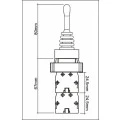 Chave Manipuladora 10(6)A 400V - 4 Posições Fixas - LAY5-PA14 - JNG