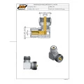 Adaptador UHF Macho X Fêmea Angular - KA-3 - Gav 142 - KLC