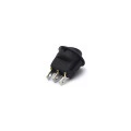 Chave Gangorra / Tecla com 3 Terminais Liga/Desliga/Liga 6A/250V - Branco ou Preto - KCD1-106-10381