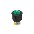 Chave Gangorra Redonda LIGA/DESLIGA Com Led Verde - KCD1-106-102N