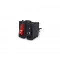 Chave Gangorra / Tecla com 2 Terminais Liga/Desliga 6A/250V nas Cores Preto e Vermelho - KCD1-110