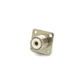 Conector UHF Fêmea Reto Painel Base Quadrada 25,40mm - KF-1 - Gav 93 - KLC