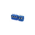Conector Azul Multipolar KRE KF-301 Passo de 5,08mm - 2 a 3 Vias