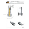 Adaptador de Conversão TNC Macho X BNC Fêmea - KLC-15 - Gav 65 - KLC