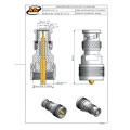 Adaptador Reto Macho UHF X Macho BNC - KLC-16 - Gav 15 - KLC