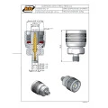 Adaptador de Conversão N Macho X SMA Fêmea - KLC-37 - Gav 60 - KLC