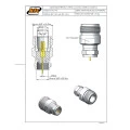 Adaptador de Conversão Reto N Fêmea X F Macho - KLC-45 - Gav 89 - KLC