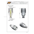 Adaptador de Conversão TNC Macho X SMA Fêmea - KLC-61 - Gav 71 - KLC