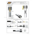 Conector UHF Mini Macho Reto Cabo Crimpagem RG-58/RGC-58 Pino Macho - KM-2M - Gav 103 - KLC