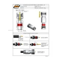 Conector UHF Mini Macho Reto Cabo Prensa Cabo RG-58 / RGC-58 -  KM-3M - Gav 144 - KLC
