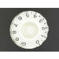 Knob Les Paul Plástico Branco para Eixo Estriado
